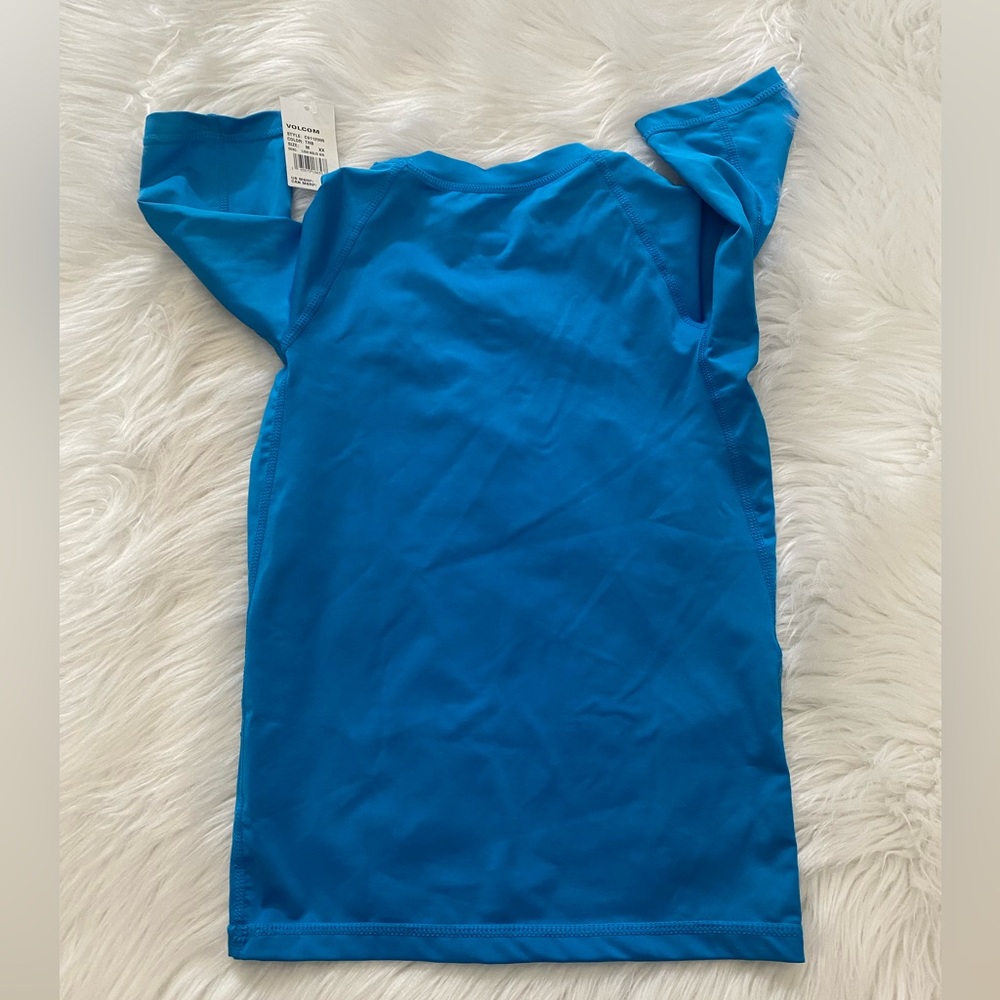 Volcom Blue Rashguard Top M - Picture 2 of 2
